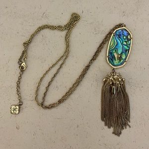 Kendra Scott Rayne Necklace - Abalone/Gold